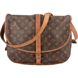 Louis Vuitton Monogram Canvas Saumur 35 Crossbody Bag