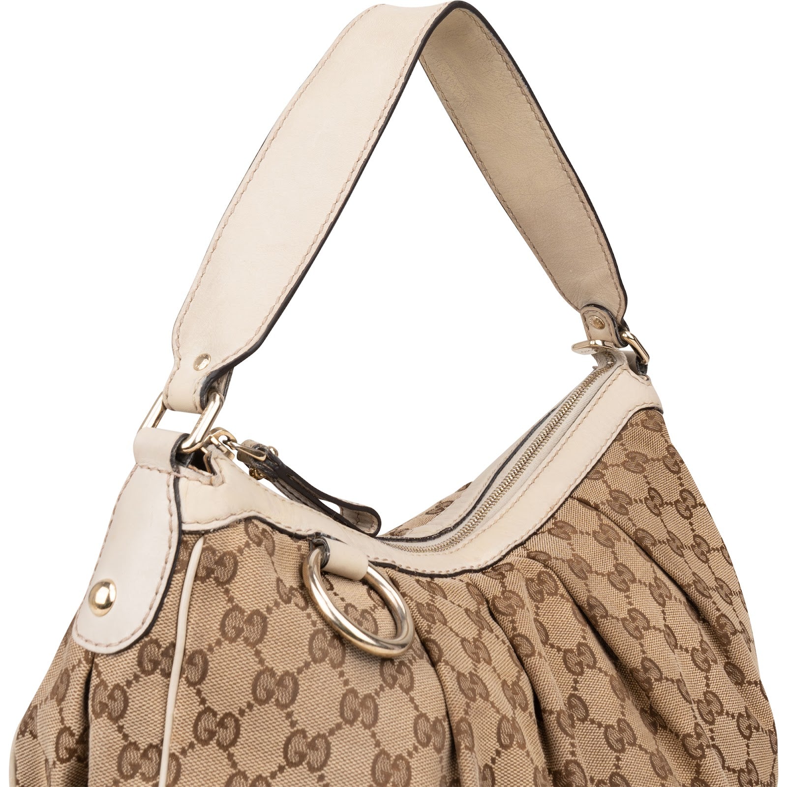 Gucci Monogram GG Sukey Handbag - vintageandkickz