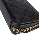 Chanel Quilted Caviar Leather Single Flap Crossbody Bag
