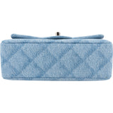 Chanel Quilted Denim Mini Rectangular Single Flap Crossbody Bag