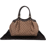Gucci Monogram GG Cotton Sukey Hobo Handbag