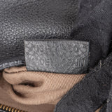 Chloé Black Leather Marcie Saddle Zip Crossbody Bag