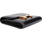Hermès Crocodile Leather Constance Compact Wallet
