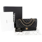 Chanel Quilted Lambskin Medium Double Flap Crossbody Bag