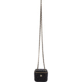 Chanel Quilted Lambskin Mini Vanity Case Crossbody Bag