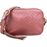 Gucci Microguccissima Metallic Leather Bamboo Tassel Camera Crossbody Bag