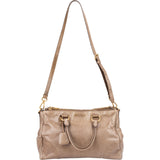 Miu Miu Vitello Lux Leather Bowler Handbag
