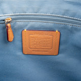 Coach Monogram Signature Denim Hobo Crossbody Bag