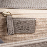 Gucci Grained Leather Interlocking GG Shoulder Crossbody Bag