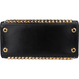 Louis Vuitton Black Studded Leather City Steamer PM Handbag