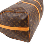 Louis Vuitton Monogram Canvas Keepall 55 Bandoulière Travel Bag