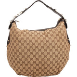 Gucci Monogram GG Canvas Horsebit Hobo Shoulder Bag