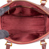 Cartier Bordeaux Leather Must de Cartier Boston Handbag