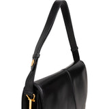 Gucci Black Leather Vintage Horsebit Shoulder Bag