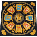 Hermès Pols et Cocardes Silk Carre 90 Scarf Tuch