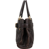 Burberry Pebbled Leather Baynard Tote Handbag