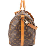 Louis Vuitton Monogram Canvas Keepall 50 Bandoulière Travel Bag