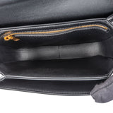 Celine Black Shiny Classic Boxcalf Leather Small Triomphe Crossbody Bag