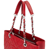 Chanel Quilted Caviar Leather Grand Shopping CC Shoulder Bag