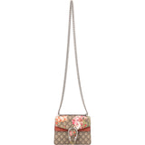 Gucci Monogram GG Supreme Canvas Blooms Suede Dionysus Small Crossbody Bag