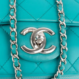 Chanel Quilted Latex Reversible Nylon Rectangular Single Flap Crossbody Bag
