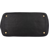 Prada Black Vitello Daino Leather Tote Handbag