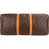 Louis Vuitton Monogram Canvas Keepall 50 Bandoulière Travel Bag