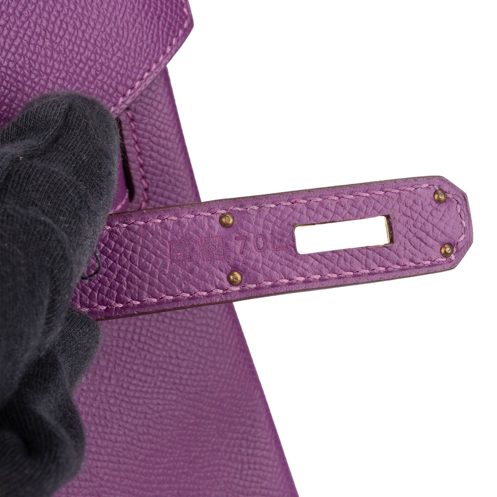 Hermès Violet Epsom Leather Birkin 35 Handbag - vintageandkickz