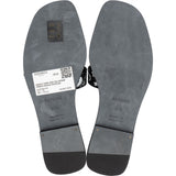Hermès Black & White Leather Imprime Animaux Bandana Oran Sandals (37,5)
