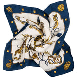 Hermès Les Clés Silk Carre 90 Scarf Tuch