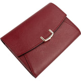 Cartier Bordeaux Leather Compact Wallet