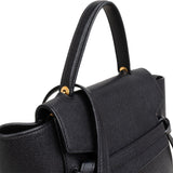 Celine Black Grained Calfskin Belt Handbag