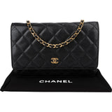 Chanel Quilted Caviar Leather Wallet On Chain Crossbody Bag