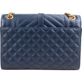 Saint Laurent Grain De Poudre Leather Envelope Medium Crossbody Bag