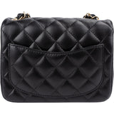 Chanel Quilted Lambskin Mini Square Single Flap Crossbody Bag