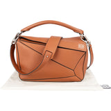 Loewe Brown Leather Puzzle Handbag