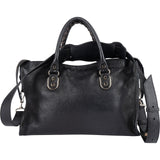 Balenciaga Black Leather Mini City Handbag