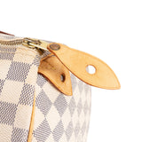 Louis Vuitton Monogram Damier Azur Speedy 30 Handbag