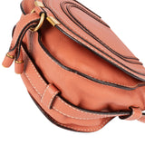 Chloé Grained Leather Marcie Saddle Crossbody Bag