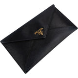 Prada Saffiano Leather Envelope Clutch Wallet