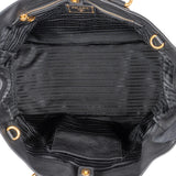 Prada Black Vitello Daino Leather Tote Handbag