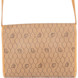 Christian Dior Vintage Honeycomb Monogram Canvas Flap Crossbody Bag