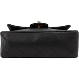 Chanel Quilted Lambskin 24K Gold Mini Square Single Flap Crossbody Bag