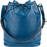 Louis Vuitton Blue Epi Leather Sac Noé Grande Shoulder Bag