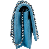 Chanel Quilted Caviar Leather Wallet On Chain Crossbody Bag