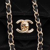 Chanel Quilted Satin Mini Rectangular Single Flap Crossbody Bag
