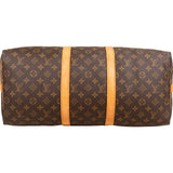 Louis Vuitton Monogram Canvas Keepall 50 Bandoulière Travel Bag