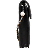 Chanel Quilted Lambskin Flap Phone Holder Crossbody Bag