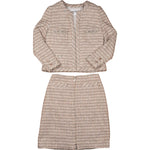 [🔄️B33 / F79] Chanel Multicolor Tweed Skirt Suit - vintageandkickz