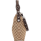 Gucci Monogram GG Canvas Abbey Horsebit Shoulder Bag